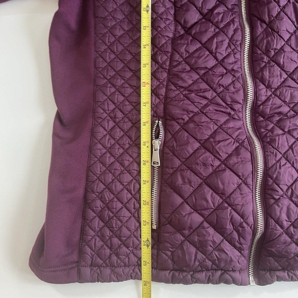 Baccini Women's Size 18/20 Purple Quilted Jacket Lightweight‎ Packable Pockets - Picture 8 of 9